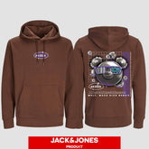 1055 "Welt, mach dich bereit" Abschluss Hoodie by Jack&Jones beidseitig bedruckt